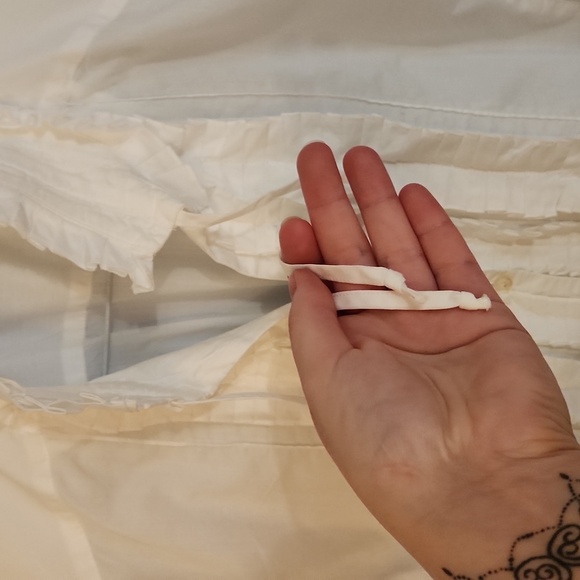 100% Cotton Ruffle Women's Blouse - Picture 3 of 7